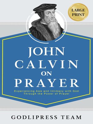 cover image of John Calvin on Prayer